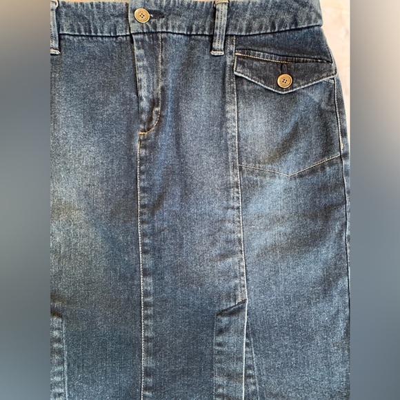 Sonoma denim jean skirt with slits and multiple pockets, 12 - Picture 4 of 7